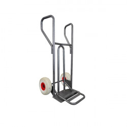 Stockman Diable DVPF400-RINC-BR 400kg roues increvables bavette rabattable Kobleo