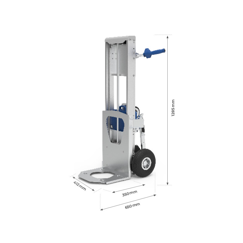 Stockman Diable gerbeur motorisé Stockman DGM170 capacité 170kg bavette fixe Kobleo Stockman Diable gerbeur motorisé Stockman DGM170 capacité 170kg bavette fixe Kobleo