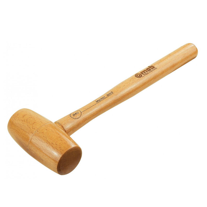Mondelin Maillet MOB en bois naturel D40mm manche frêne Kobleo Mondelin Maillet MOB en bois naturel D40mm manche frêne Kobleo