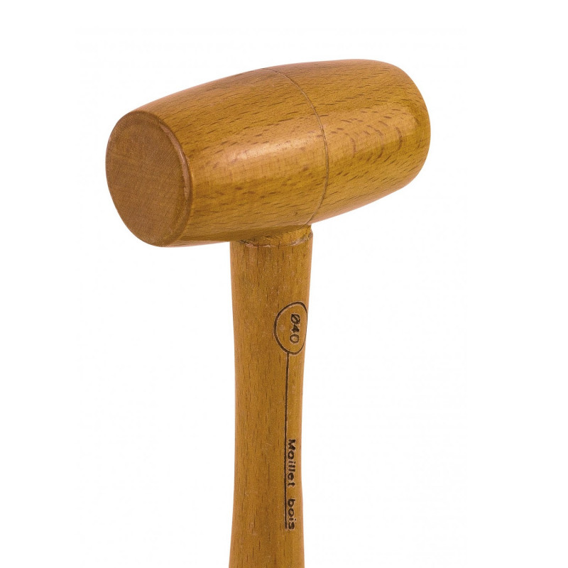 Mondelin Maillet MOB en bois naturel D40mm manche frêne Kobleo Mondelin Maillet MOB en bois naturel D40mm manche frêne Kobleo