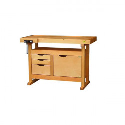 Outifrance Etabli en bois Outifrance 3 tiroirs 1 porte 1,50x0,50x0,82m Kobleo Outifrance Etabli en bois Outifrance 3 tiroirs 1 porte 1,50x0,50x0,82m Kobleo