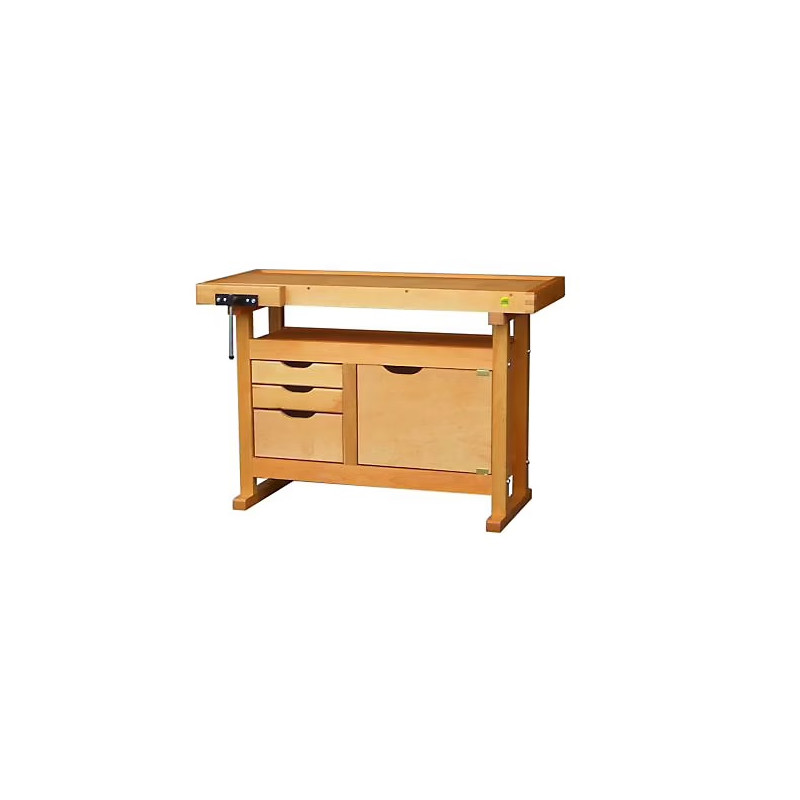 Outifrance Etabli en bois Outifrance 3 tiroirs 1 porte 1,50x0,50x0,82m Kobleo Outifrance Etabli en bois Outifrance 3 tiroirs 1 porte 1,50x0,50x0,82m Kobleo