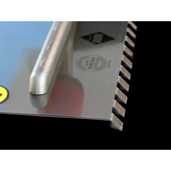 Rubi Peigne à colle Rubi en acier 28cm 12x12 dents inclinées manche Rubiflex Kobleo