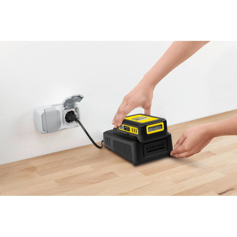 Karcher Set batterie Karcher Power 18V 2.5Ah avec écran LCD et chargeur rapide Kobleo Karcher Set batterie Karcher Power 18V 2.5Ah avec écran LCD et chargeur rapide Kobleo
