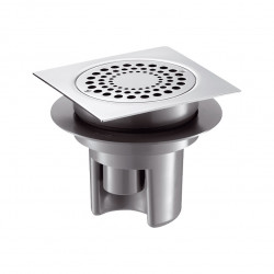 Delabie Siphon de sol Delabie 150x150mm pour sol carrelé ou béton brut Kobleo