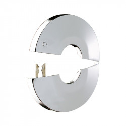 Delabie Rosace ouvrante Delabie 2 pièces chromée D12/54mm H.9mm Kobleo