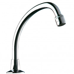 Delabie Bec col de cygne orientable Delabie L150xH120mm M1/2" laiton chromé Kobleo