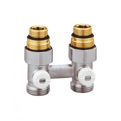 Thermador Vanne Thermador en H double bitube équerre avec mamelon 3/4" M - 1/2" M Kobleo