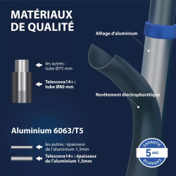 Hoström Echelle téléscopique Telescova14+ Kobleo