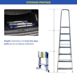 Hoström Escabeau télescopique Extendact8 Kobleo