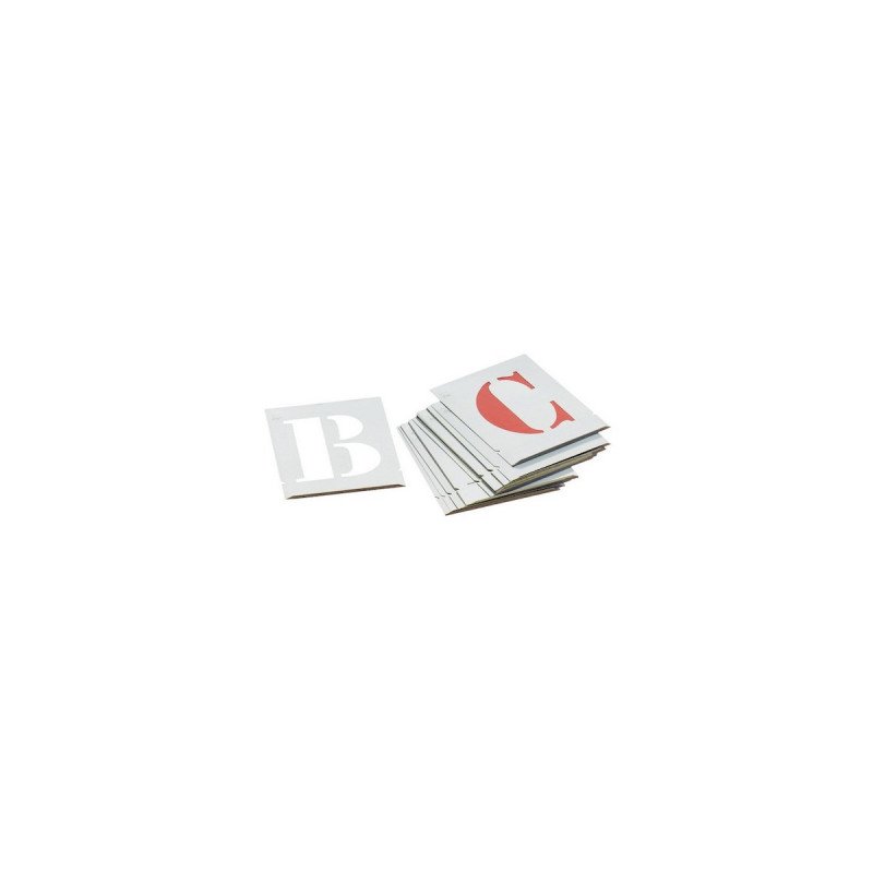 Pochoir L’Outil Parfait Alphabet Lettres capitales 50mm