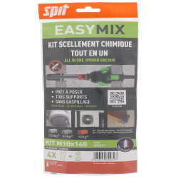 Cheville Spit EASYMIX M10x140/30 Blister de 4 pièces D16mm Kobleo Cheville Spit EASYMIX M10x140/30 Blister de 4 pièces D16mm Kobleo