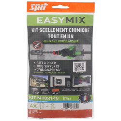 Cheville Spit EASYMIX M10x140/30 extérieures Blister de 4 pièces D16mm Kobleo Cheville Spit EASYMIX M10x140/30 extérieures Blister de 4 pièces D16mm Kobleo
