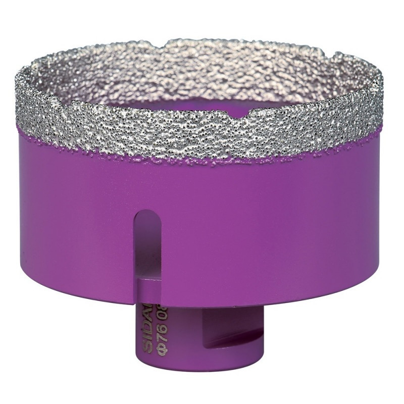 Coffret de 6 trépans diamant à sec 11101450 M14 D22-30-35-42-68-76mm