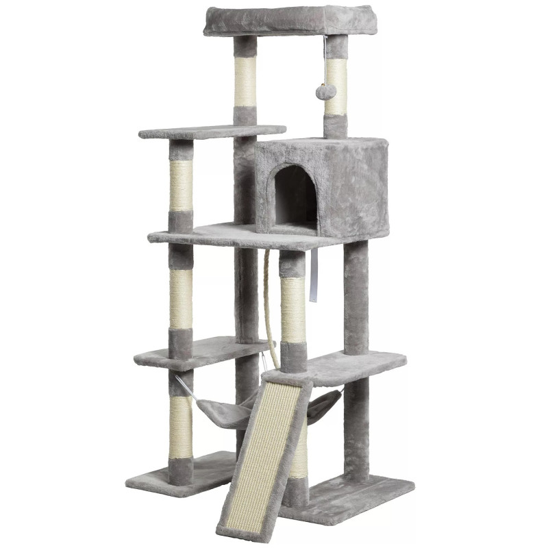 Arbre a chat XL gris foncé H 160cm, PAITSY