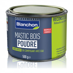 Blanchon Mastic bois poudre Blanchon teinte bois blanc 500g Kobleo