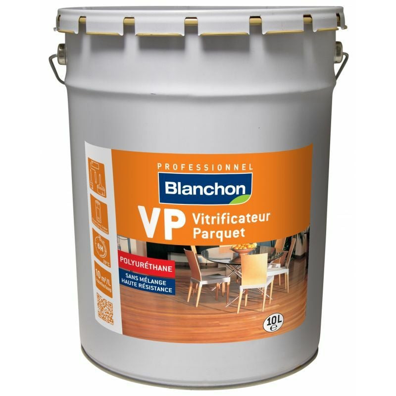 Vitrificateur parquet Blanchon VP 10L mat soie effet cire naturelle