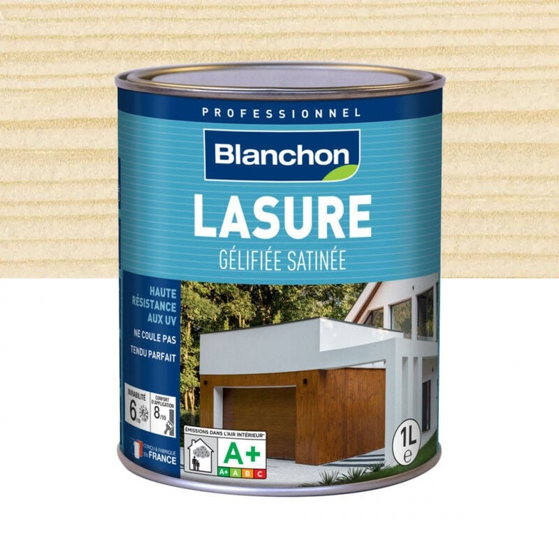 Blanchon Lasure gélifiée Blanchon incolore 1L aspect satiné Kobleo Blanchon Lasure gélifiée Blanchon incolore 1L aspect satiné Kobleo
