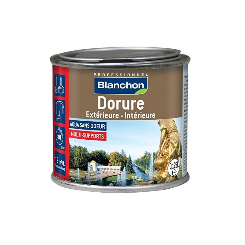 Blanchon Peinture métallisée Blanchon Dorure Ext-Int vieil or 0,125L Kobleo Blanchon Peinture métallisée Blanchon Dorure Ext-Int vieil or 0,125L Kobleo