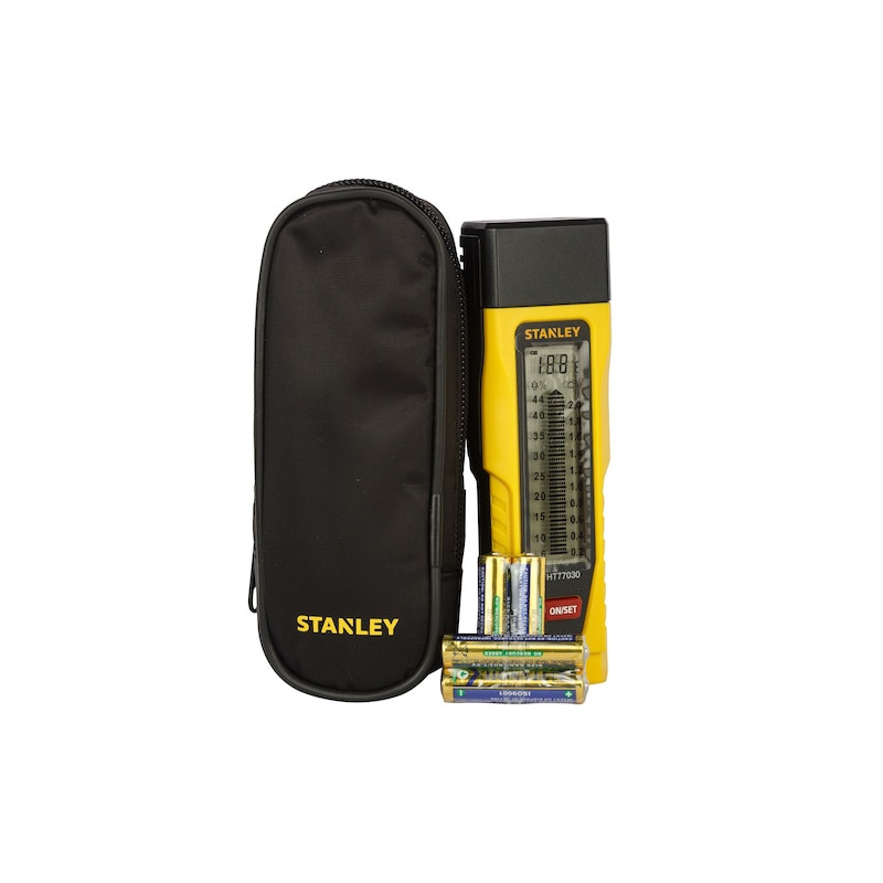 Testeur d'humidité Stanley précision +/-2% avec broches inox filetées