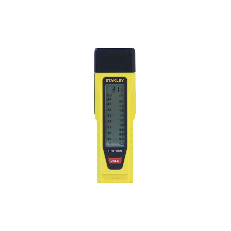 Testeur d'humidité Stanley précision +/-2% avec broches inox filetées
