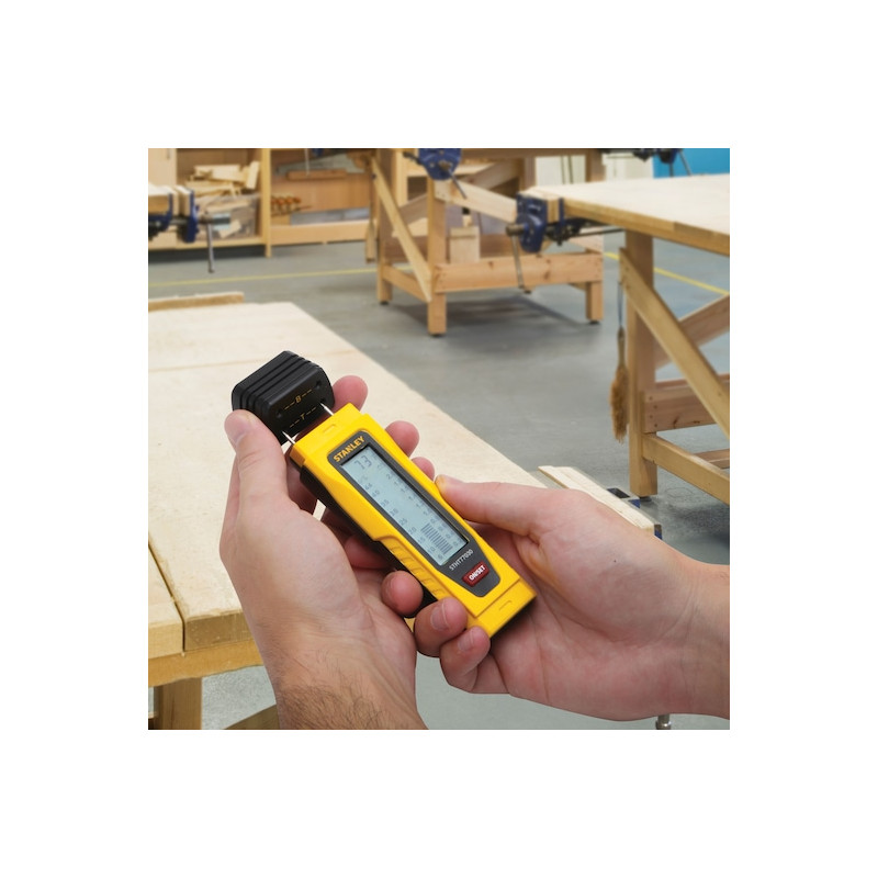 Testeur d'humidité Stanley précision +/-2% avec broches inox filetées