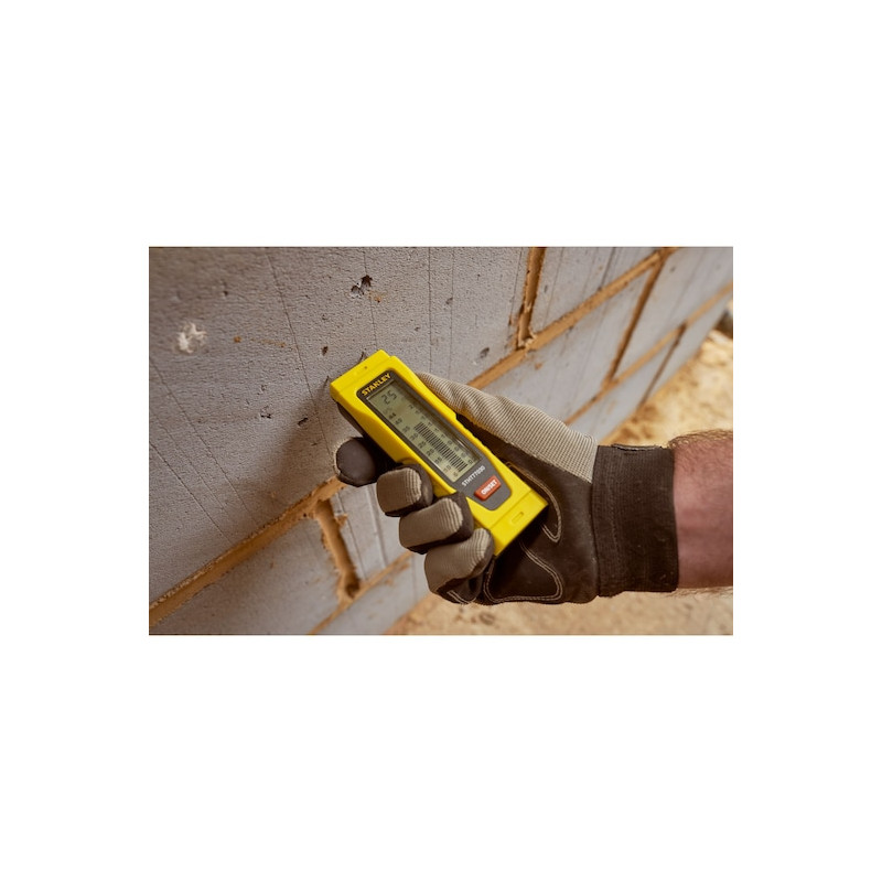 Testeur d'humidité Stanley précision +/-2% avec broches inox filetées