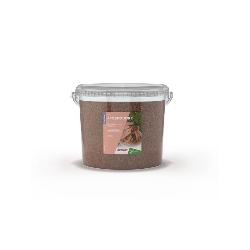 Savon poudre végétal Aexalt AEXAPOUDRE VG 5L en poudre micronisée