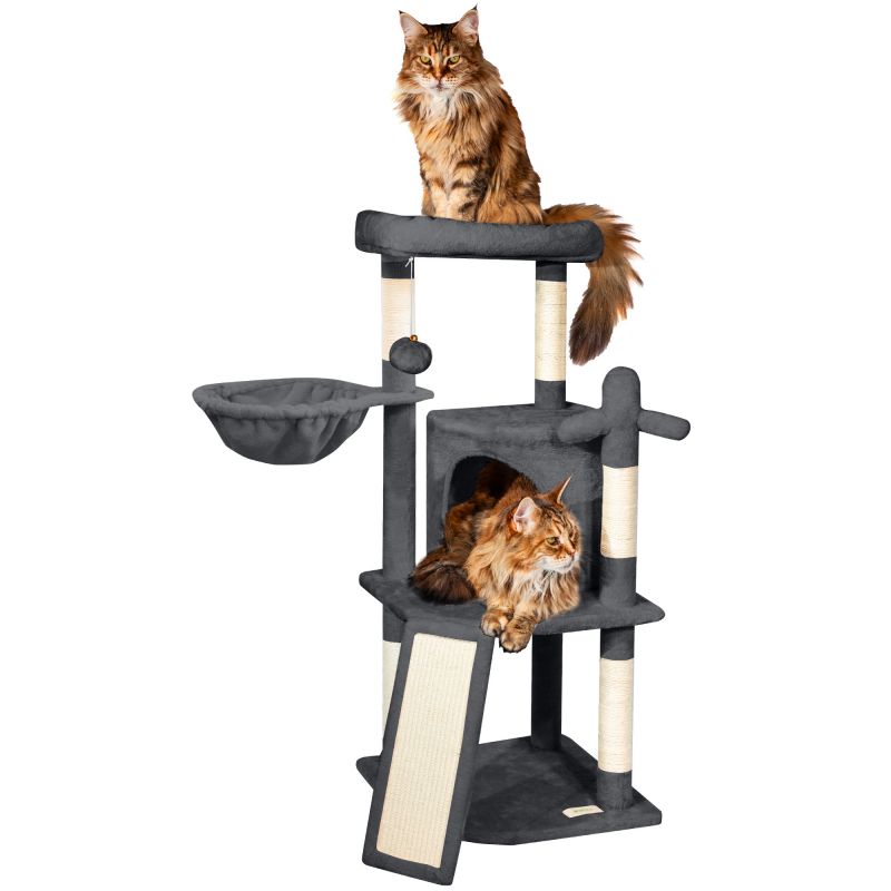 Paitsy Arbre a chat gris foncé H 106cm, PAITSY Kobleo Paitsy Arbre a chat gris foncé H 106cm, PAITSY Kobleo