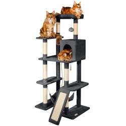 Paitsy Arbre a chat XL gris foncé H 160cm, PAITSY Kobleo