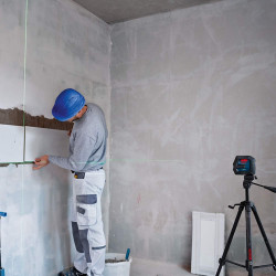 Bosch Laser lignes Bosch GLL 2-15 G Professional avec 4 piles et trépied Kobleo