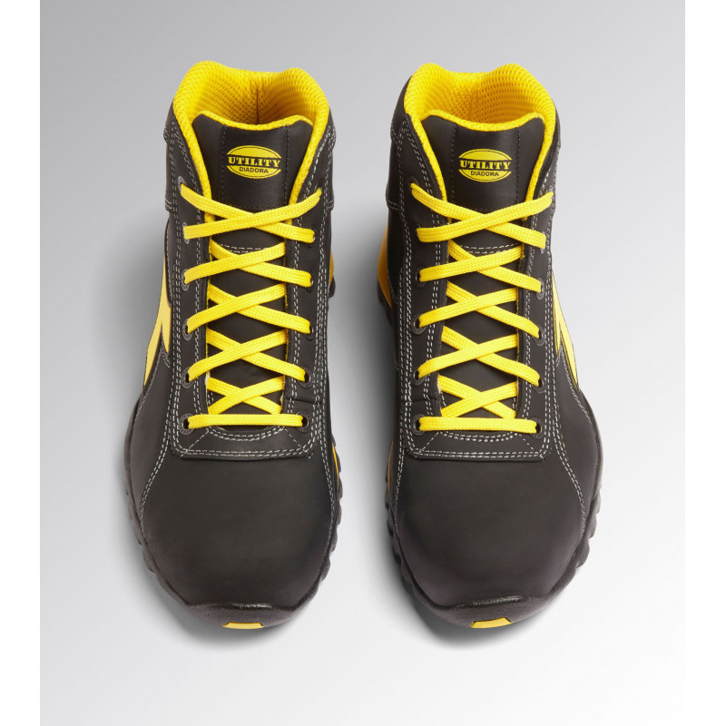 Diadora Chaussure de sécurité montantes GLOVE MID S3S FO HRO taille 45 noir Kobleo Diadora Chaussure de sécurité montantes GLOVE MID S3S FO HRO taille 45 noir Kobleo