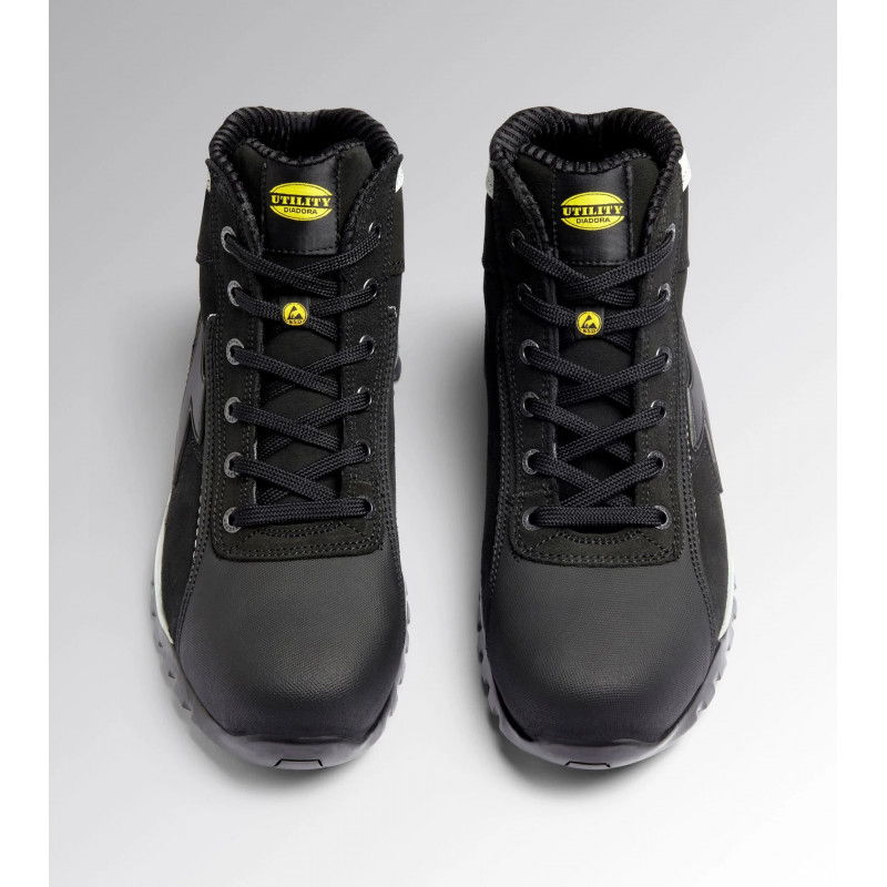Diadora Chaussures de sécurité Diadora UTILITY GLOVE NET MID PRO S3 HRO SRA ESD taille 44 noir Kobleo Diadora Chaussures de sécurité Diadora UTILITY GLOVE NET MID PRO S3 HRO SRA ESD taille 44 noir Kobleo
