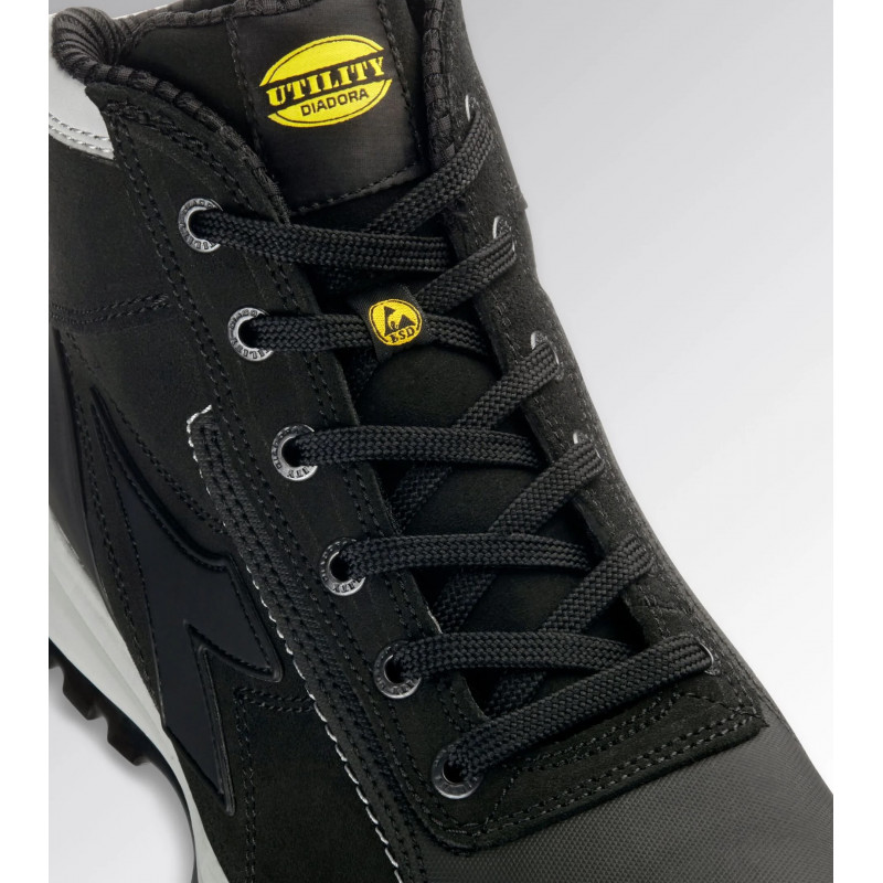 Diadora Chaussures de sécurité Diadora UTILITY GLOVE NET MID PRO S3 HRO SRA ESD taille 44 noir Kobleo Diadora Chaussures de sécurité Diadora UTILITY GLOVE NET MID PRO S3 HRO SRA ESD taille 44 noir Kobleo