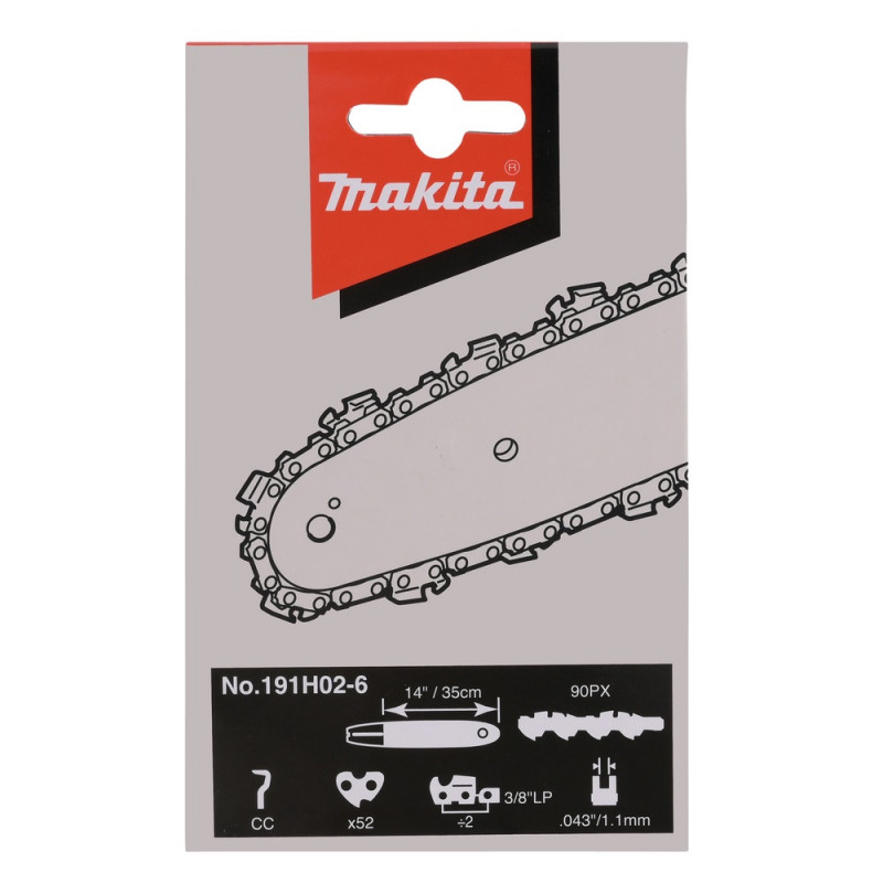 Makita Chaîne pour tronçonneuse Makita 191H02-6 52 maillons Kobleo Makita Chaîne pour tronçonneuse Makita 191H02-6 52 maillons Kobleo