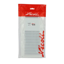 Nicoll Grille Nicoll 1LM3015B persienne aluminium blanc avec moustiquaire 30x15cm Kobleo