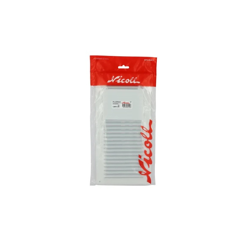 Nicoll Grille Nicoll 1LM3015B persienne aluminium blanc avec moustiquaire 30x15cm Kobleo Nicoll Grille Nicoll 1LM3015B persienne aluminium blanc avec moustiquaire 30x15cm Kobleo
