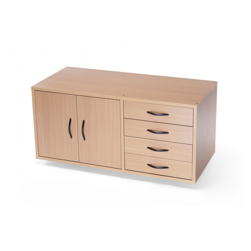 Ramia Armoire de rangement Ramia Hobby II 4 tiroirs livré non assemblé Kobleo Ramia Armoire de rangement Ramia Hobby II 4 tiroirs livré non assemblé Kobleo