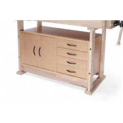 Ramia Armoire de rangement Ramia Hobby II 4 tiroirs livré non assemblé Kobleo