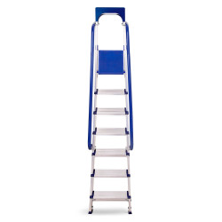 Hoström Escabeau 7 marches SECURE pro alu sécurisé plateforme 158cm Hostrom Kobleo