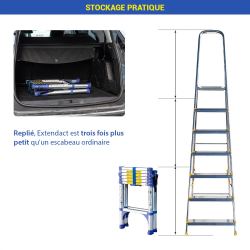 Hoström Escabeau télescopique Extendact6 Kobleo Hoström Escabeau télescopique Extendact6 Kobleo