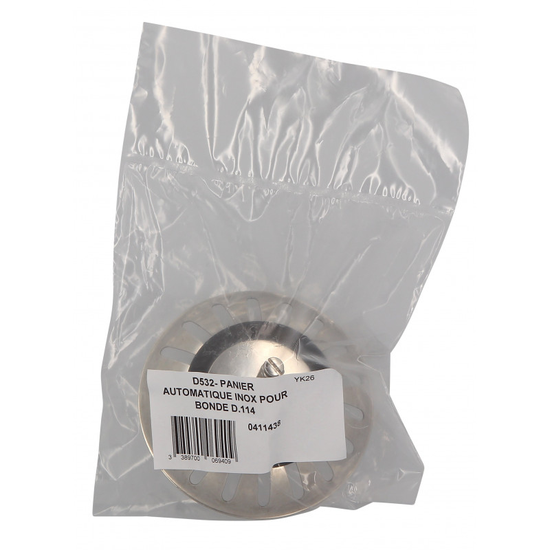 Nicoll Panier pour bonde Nicoll inox amovible diamètre 81mm 18 trous Kobleo Nicoll Panier pour bonde Nicoll inox amovible diamètre 81mm 18 trous Kobleo