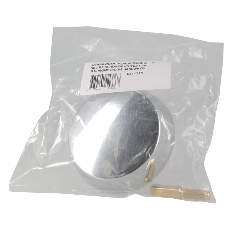 Nicoll Volant Nicoll abs chromé avec axe métal pour vidage baignoire Kobleo Nicoll Volant Nicoll abs chromé avec axe métal pour vidage baignoire Kobleo
