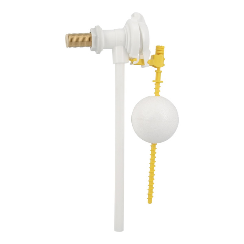 Robinet flotteur Nicoll contre pression 215mm 3/8" avec alim latérale