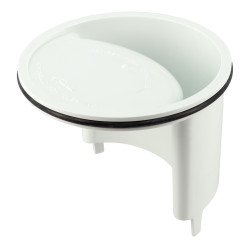 Nicoll Kit cloche avec joint Nicoll CLJSITAR pour siphon SITAR en PVC blanc Kobleo