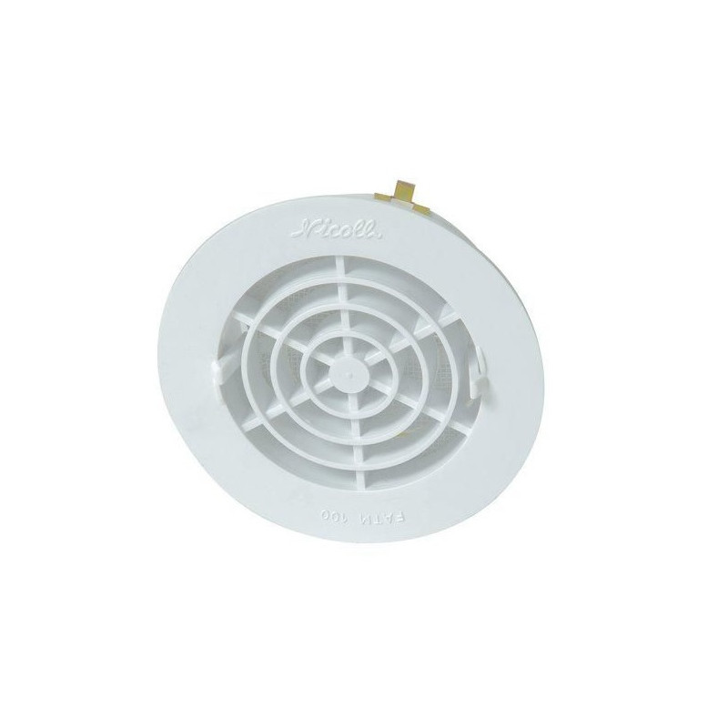 Nicoll Grille d'aération Nicoll FATM100 fermée tube 100mm avec moustiquaire Kobleo Nicoll Grille d'aération Nicoll FATM100 fermée tube 100mm avec moustiquaire Kobleo
