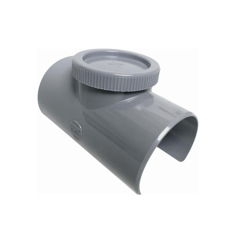 Nicoll Selle de réparation SLV109 à bouchon de visite 90° MF tube 100 D90mm Kobleo Nicoll Selle de réparation SLV109 à bouchon de visite 90° MF tube 100 D90mm Kobleo