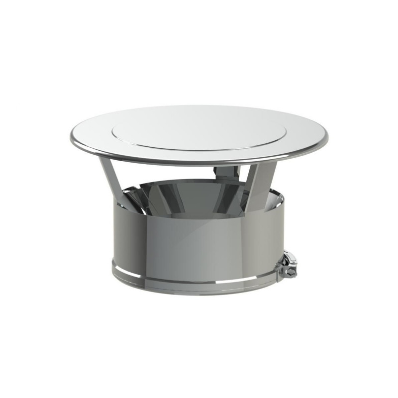 TEN Chapeau plat TEN D150/200mm inox avec bride de sécurité Kobleo TEN Chapeau plat TEN D150/200mm inox avec bride de sécurité Kobleo