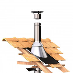 TEN Chapeau plat TEN D150/200mm inox avec bride de sécurité Kobleo