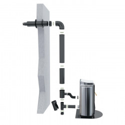 TEN Conduit Bioten 50cm inox galva D80/125mm avec joint viton Kobleo